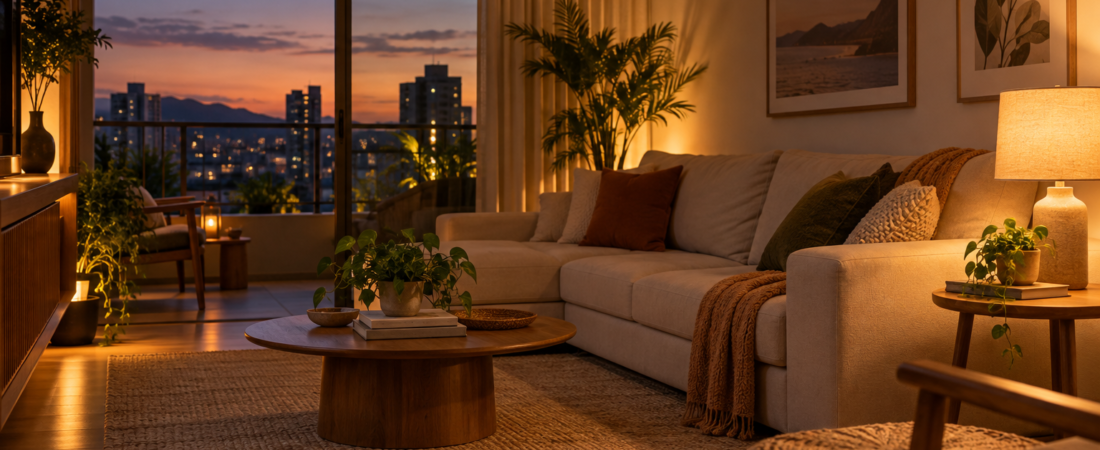Como criar uma iluminação confortável para a hora de relaxar