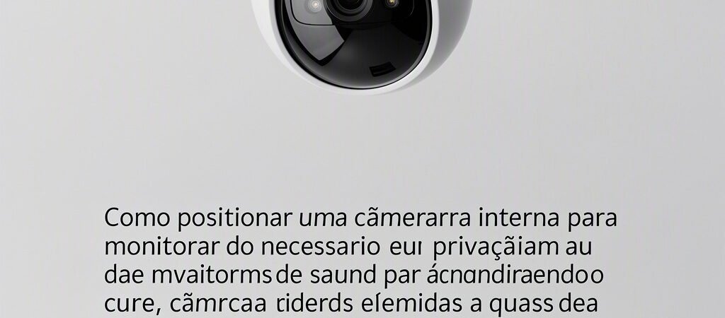 Como posicionar uma câmera interna para monitorar o necessário sem invadir a privacidade