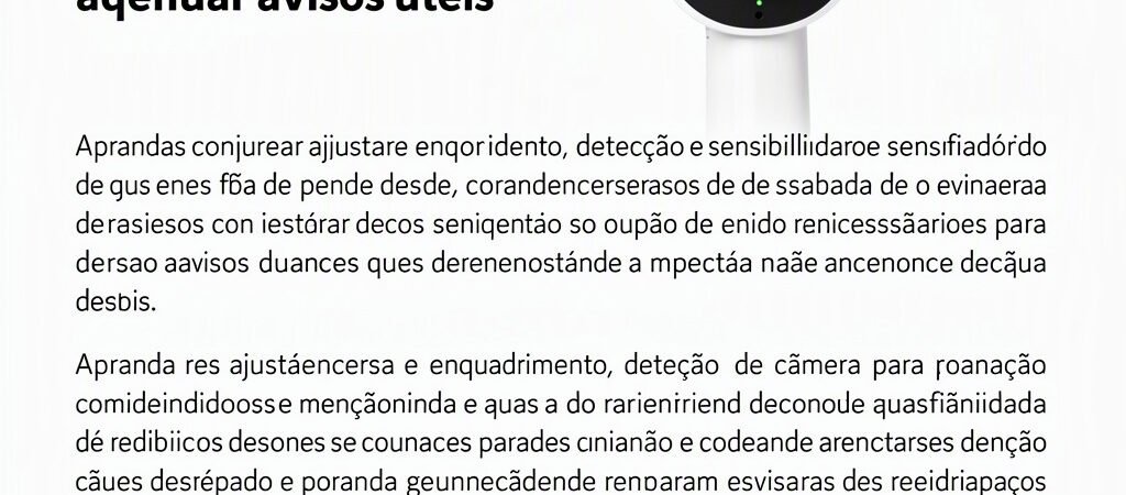 Como configurar alertas de câmera para receber apenas avisos úteis