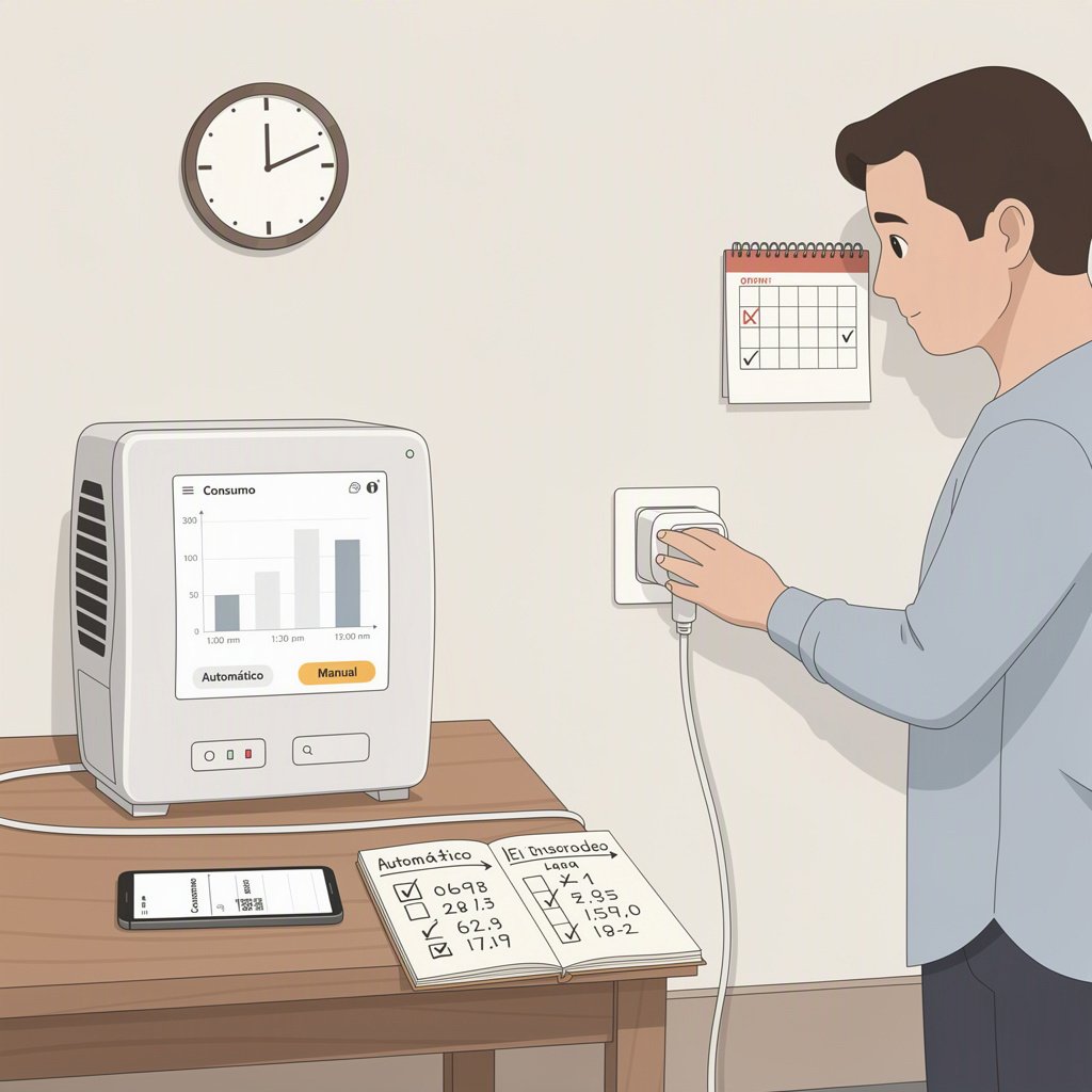 Como testar o resultado e voltar ao controle manual