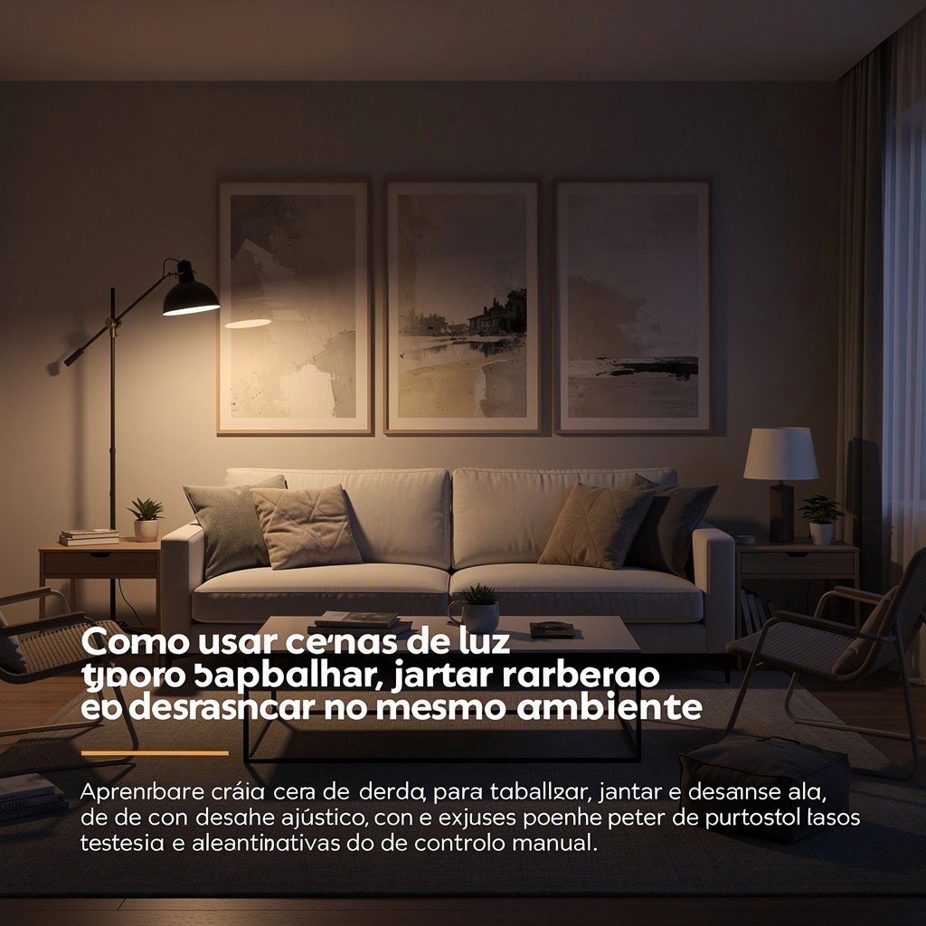 Como usar cenas de luz para trabalhar, jantar e descansar no mesmo ambiente