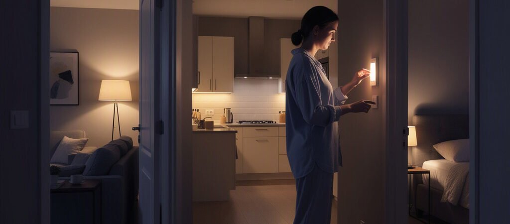 Como criar uma rotina noturna para desligar as luzes sem esquecer cômodos