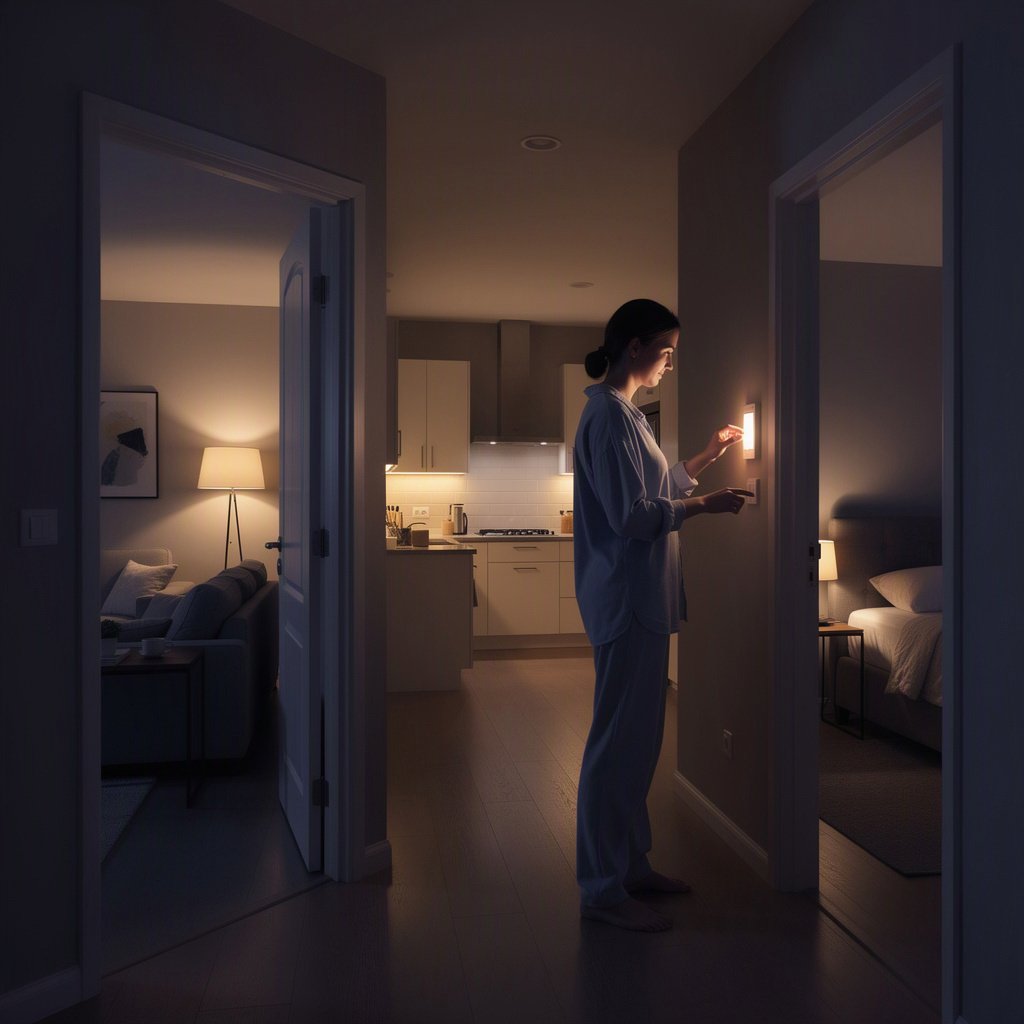 Como criar uma rotina noturna para desligar as luzes sem esquecer cômodos